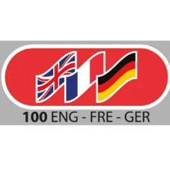 Stickers avec numéro d'urgence, drapeau des langues, pour FRED PA-1