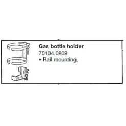 Support bouteille de Gaz Montage sur rail