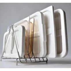Support égouttoir pour 6 couvercles - 260 x 310 x 300 mm