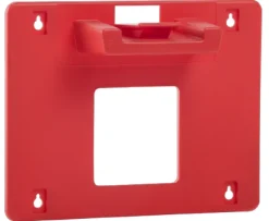 Support mural rouge pour trousse de secours petit modèle - chevilles et vis non fournies