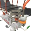 Support pour bouteille d oxygène vertical inox