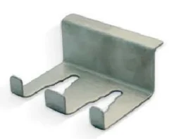 Support pour tubulure, double acier, inox