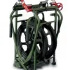 Support roulant militaire tout terrain - pliable - roues pleines - pour barquettes brancards, civières