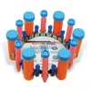 Support tube vertical pour 6 tubes 50 ml, 6 tubes 15 ml et 12 microtubes - Ref : SI-V525