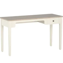 Table bureau Camomille avec tiroir - 134 x 50 cm - plateau stratifié antibactérien chant ABS - structure hêtre massif