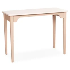 Table bureau Camomille - 105 x 50 cm - plateau stratifié antibactérien chant ABS - structure hêtre massif
