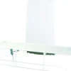 Table de douche murale Ambre - hauteur variable électrique - barrière de sécurité, relève-buste, rabattable contre le mur
