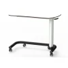 Table de lit - 1 plateau stratifié compact coloris beige - piètement U