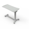 Table de lit TA270FT - piétement H - 1 plateau polypropylène - gris clair