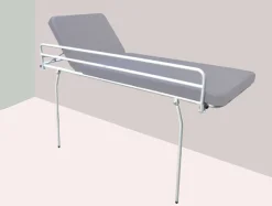 Table d'habillage murale Ambre hauteur fixe Barrière de sécurité, relève buste et rabattable au mur