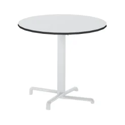 Table pliante Scudo - 80 x 73 cm - plateau stratifié compact - piétement central alu