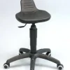 Tabouret ajustable en hauteur avec dossier (avec roulettes)