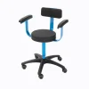 Tabouret amagnétique aluminium à hauteur variable - avec dossier et accoudoirs