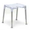 Tabouret de douche Etac Swift - h. assise réglable de 42 à 57 cm (7 crans) - poids lim. 160 kg - bleu
