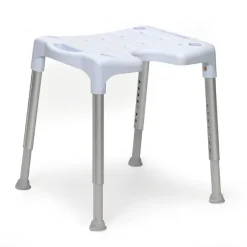 Tabouret de douche Etac Swift - h. assise réglable de 42 à 57 cm (7 crans) - poids lim. 160 kg - bleu