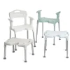 Tabouret douche Etac Swift - h. assise réglable de 42 à 57 cm (7 crans) - poids lim. 160 kg - vert lagon