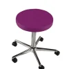 Tabouret simple sur roulettes à hauteur variable 45-58 cm, commande aux pieds - coloris au choix