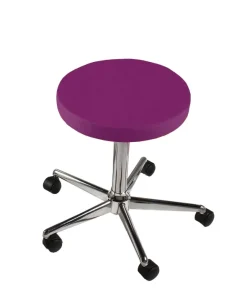 Tabouret simple sur roulettes à hauteur variable 45-58 cm, commande aux pieds - coloris au choix