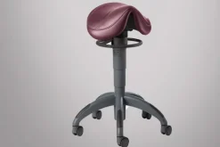 Tabouret Theo Lounge upholstery, selle élaborée pour praticien et assistante avec méchanisme de balance