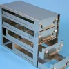 Étagère lxpxh 140x301x245mm 4 tiroirs pour 4x2 boites dim ext 133x133x53mm