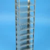 Étagère verticale lxpxh 138x138x666mm 12 étages pour boite dim ext 133x133x53mm