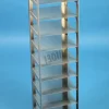 Étagère verticale lxpxh 138x138x556mm 10 étages pour boite dim ext 133x133x53mm