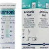 Test Ammonia 0-6 mg/l NH4+, paquet de 25 Languette 7 x 60 mm