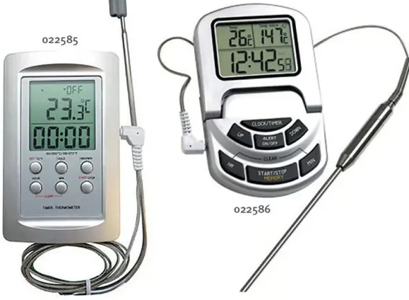 Thermomètre digital température -50 à 300 °C sonde avec câble longueur 1 m