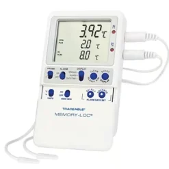 Thermomètre enregistreur memory loc avec 1 sonde dans flacon glycol -50 à 70 °C