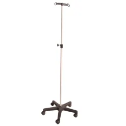 Tige porte-sérum amagnétique aluminium 4 crochets en U - support en plastique nylon renforcé