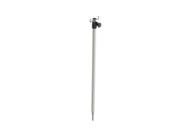 Tige porte sérum amovible 2 crochets avec 2 sections