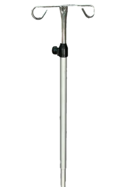 Tige porte-sérum en aluminium réglable en hauteur pour support pliable pour brancard de catastrophe