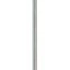 Tige porte-sérum fixe en inox - 2 crochets plastique