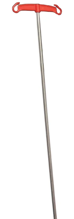 Tige porte-sérum simple inox supplémentaire, 2 crochets