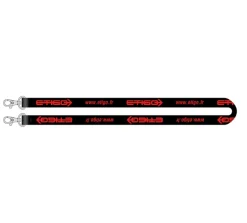 Tour de cou double mousqueton - sur mesure lot de 100 pcs