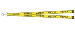 Tour de cou 20 mm avec bandes réfléchissantes - lot de 100 sur mesure