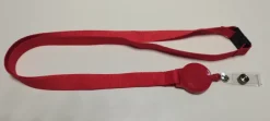 Tour de cou polyester 15mm zip et boucle sécurité lot de 100pcs