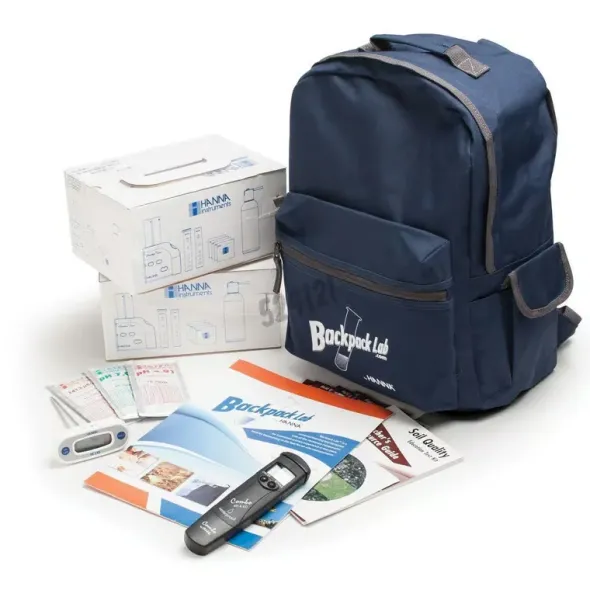 Trousse chimique backpack lab pour agriculture 25 tests