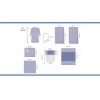 Trousse d'accouchement avec casaque XL - 1 carton de 7