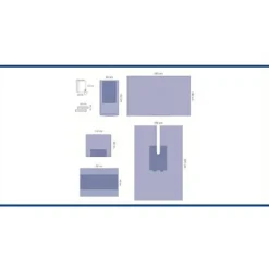 Trousse de champ fendu bilaminé 196 x 305 cm - 1 carton de 8