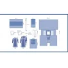 Trousse de coelioscopie avec champ trilaminé 255 x 301 cm - 1 carton de 2