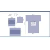 Trousse de césarienne avec champ 190/260 x 311 cm - fenêtré 32x38 cm - 1 carton de 6
