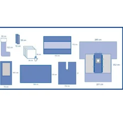 Trousse de hanche avec champ 221/285 x 352 cm - 1 carton de 6
