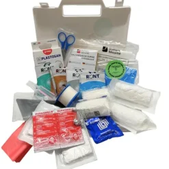 Trousse de secours rigide équipée - 4 personnes - blanc