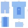 Trousse d'extrémité avec champ spunlace 221/269 x 326 cm - 1 carton de 6