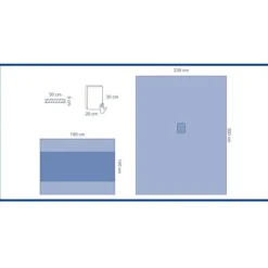 Trousse d'extrémité avec champ 200 x 300 cm - 1 carton de 14