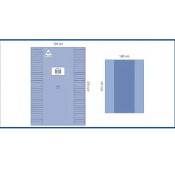 Trousse d'ophtalmologie avec champ trilaminé 196 x 279 cm - 1 carton de 16