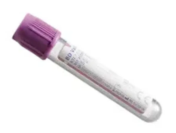 Tube BD k3 EDTA 13 x 75 mm vide 4 ml bouchon BDh violet x100 x 100