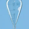 Tube à centrifuger astm Blaubrand en verre borosilicaté 100ml forme poire fond conique astm d96