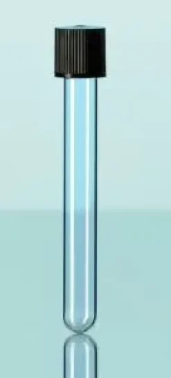 Tube de culture à usage unique verre sodocalcique av capuchon à vis joint caoutchouc GL 18 16 x 160 mm x 100